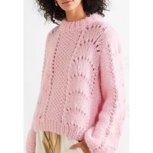Ganni Pink Knit Sweater
